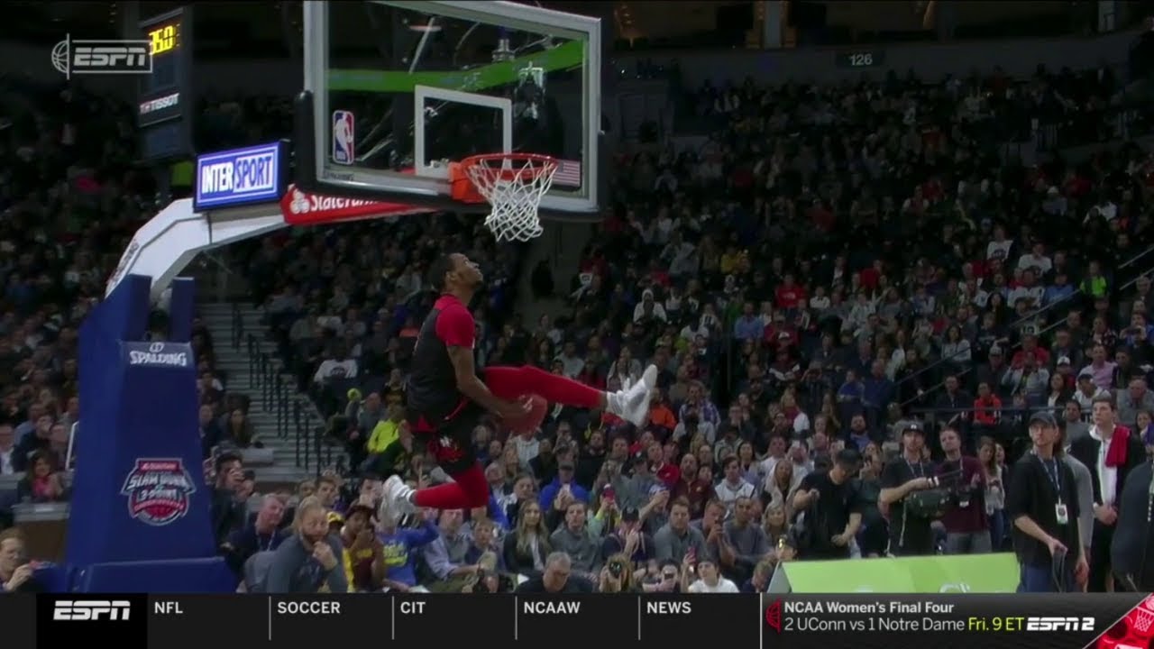 2019NCAA扣篮大赛 高还原致敬卡特